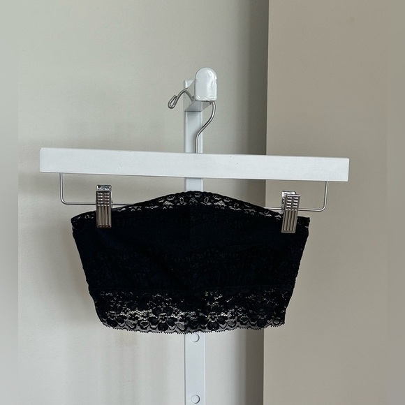 Free People Intimately Scallop Lace Bandeau in Black Size XS - Picture 3 of 14